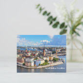Stockholm, Zweedse oude historische stadsgebouwen Briefkaart (Staand voorkant)