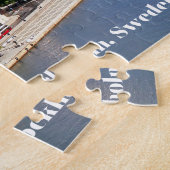 Stockholm, Zweedse oude historische stadsgebouwen Legpuzzel (Zijkant)