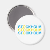 STOCKHOLM Zweedse vlag Magneet (Voorkant / Achterkant)
