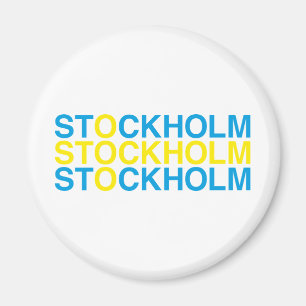 STOCKHOLM Zweedse vlag Magneet
