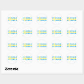 STOCKHOLM Zweedse vlag Ronde Sticker (Vel)