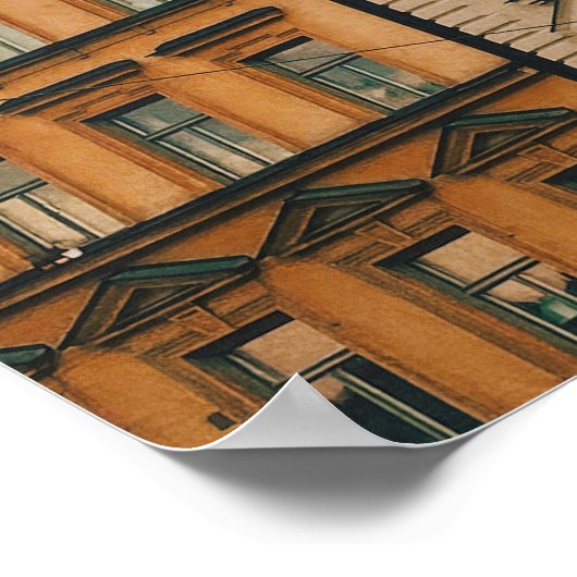 Stockholms stadsgezicht poster (Hoek)