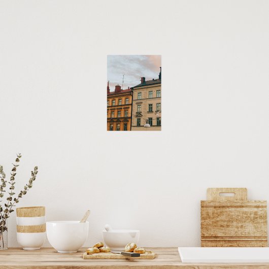 Stockholms stadsgezicht poster (Keuken)