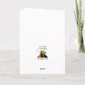 'Stockholmsyndroom' schilderij op een Bedankkaart (Achterkant)