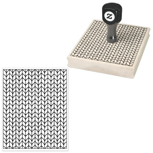 STOCKINETTE STEEK 4 "x5" Rubber Stempel / Verticaa (Gestempeld)