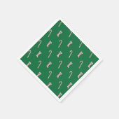 Stocking & Candy Cane Pattern Napkins Servet (Hoek)