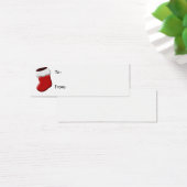 Stocking Christmas Gift Label Mini Visitekaartjes (Bureau)
