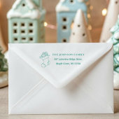 [Stocking Stamp] Custom Christmas Card Address Zelfinktende Stempel