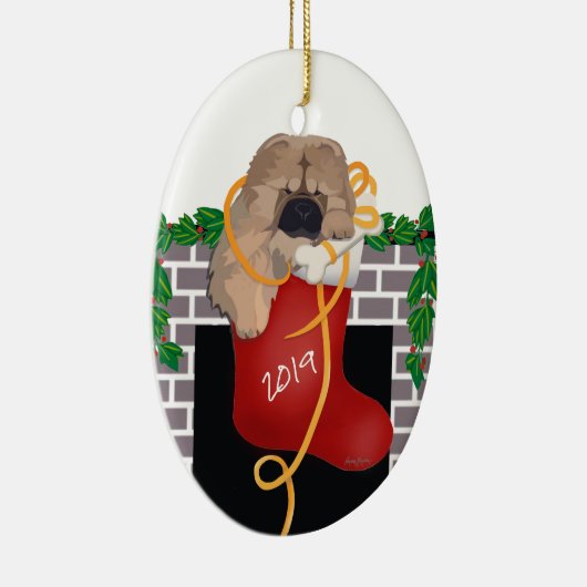 STOCKING STUFFER 2019 Chow puppy ornament (Rechts)