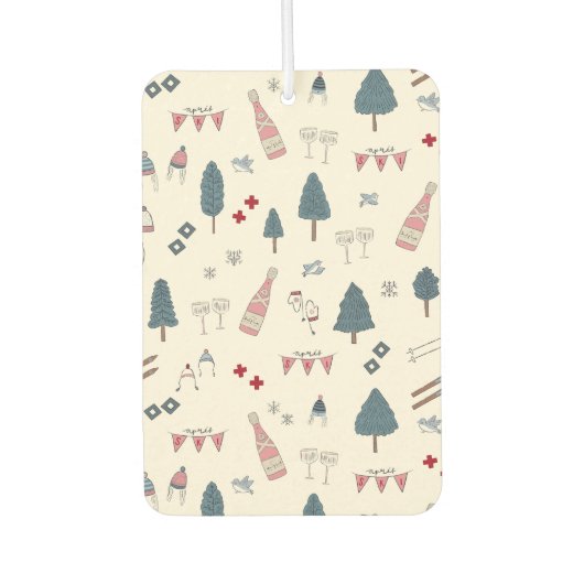 Stocking Stuffer Gift Idee voor Ski Lover Luchtverfrisser (Voorkant)