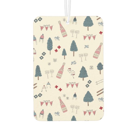 Stocking Stuffer Gift Idee voor Ski Lover Luchtverfrisser (Achterkant)