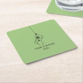 Stocking up on holiday cheers! kartonnen onderzetters (Schuin)