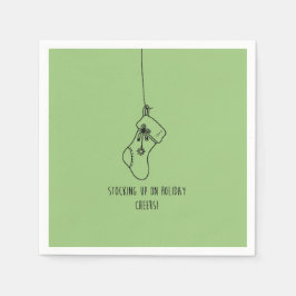 Stocking up on holiday cheers! servet