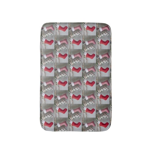 ***STOCKING VAN CHRISTMAS*** BADMAT (Voorkant Verticaal)