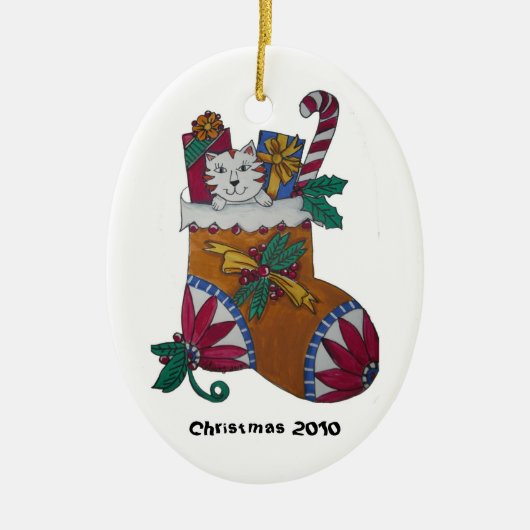 Stockings All Stuffed Keramisch Ornament (Voorkant)