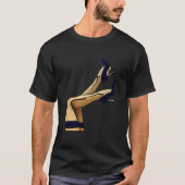 Stockings and Blue Stiletto Heels T-shirt (Voorkant)