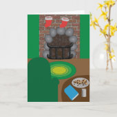 Stockings are hung kaart (Gele Bloem)