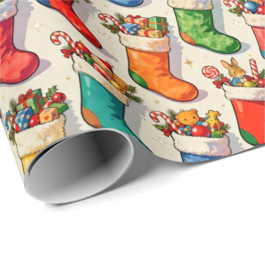 Stockings Filled Cadeaupapier (Rol Hoek)