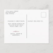 Stockings Merry Kerstmis New Home Photo Moving Aankondigingskaart (Achterkant)