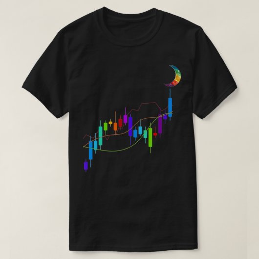 Stockkaart voor de mobiele crypto trading Hodl T-shirt (Design voorkant)