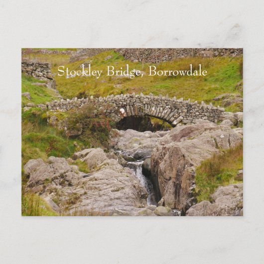 Stockley Bridge Borrowdale Briefkaart (Voorkant)