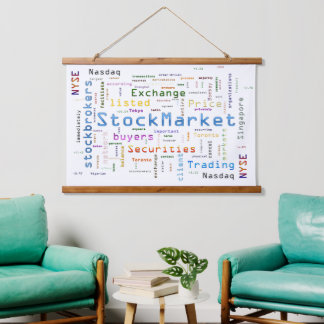 StockMarket Design Hangend Wandkleed