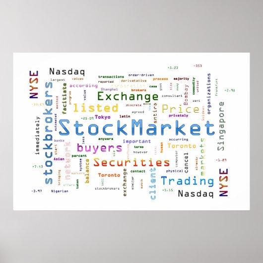 StockMarket Design Poster (Voorkant)
