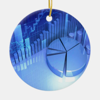 StockMarketChart Keramisch Ornament
