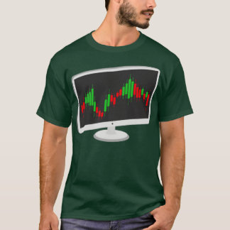Stockmarktkaartenontwerp ComputerChart T-shirt