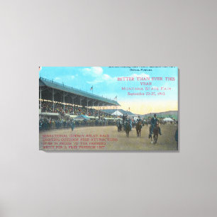 Stockparade in Montana State FairHelena, MT Canvas Afdruk