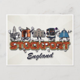 Stockport cartoon briefkaart