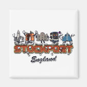 Stockport stripfiguren magneet (Voorkant)