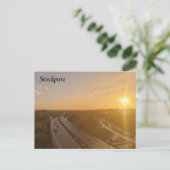 Stockport Sunset Briefkaart (Staand voorkant)