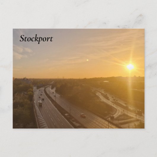 Stockport Sunset Briefkaart (Voorkant)