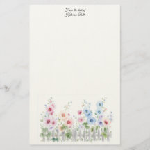 Stockrozen & Houten Schutting Aquarel