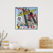 Stocks verdwenen Wild Wall Street Poster (Keuken)