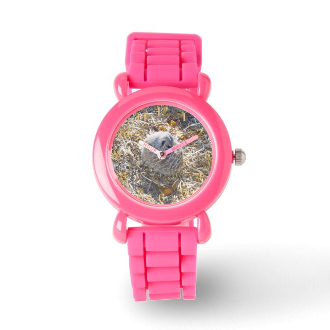 Stockstaartje Bouwt Een Nest, Horloge (Voorkant)