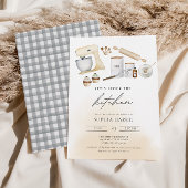 StockThe Kitchen Boho Waterverf Vrijgezellenfeest Kaart