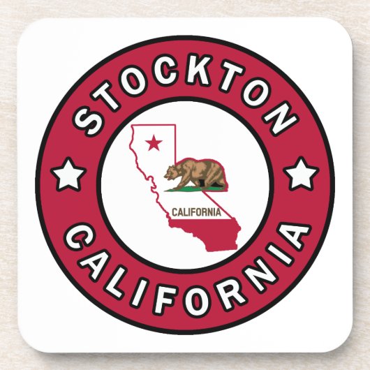 Stockton California Bier Onderzetter (Voorkant)