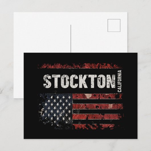 Stockton California Briefkaart (Voorkant / Achterkant)