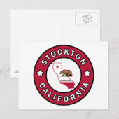 Stockton California Briefkaart (Voorkant / Achterkant)