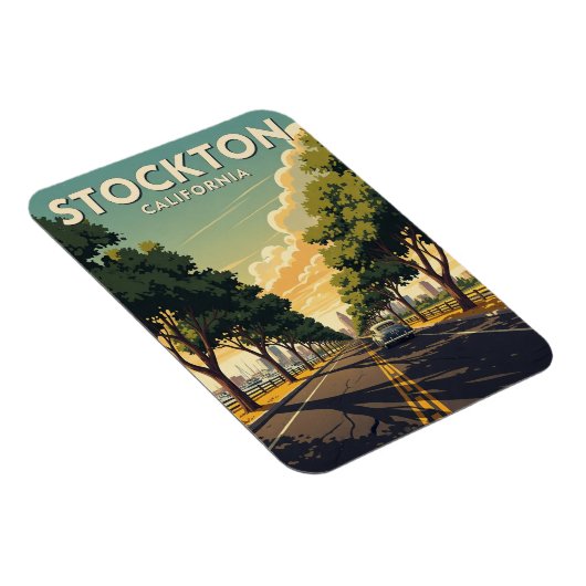 Stockton California Central Valley Magneet (Rechterzijde)