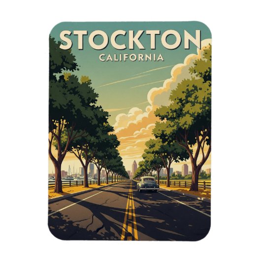 Stockton California Central Valley Magneet (Verticaal)