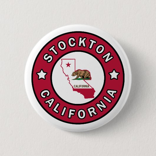 Stockton California Ronde Button 5,7 Cm (Voorkant)