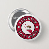 Stockton California Ronde Button 5,7 Cm (Voorkant /achterkant)
