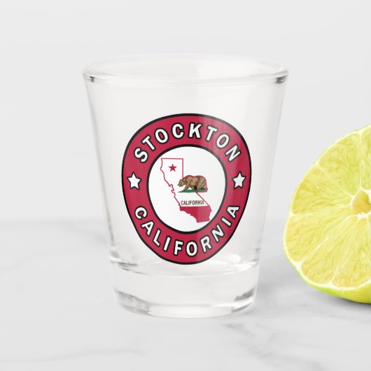 Stockton California Shot Glas (Voorkant)