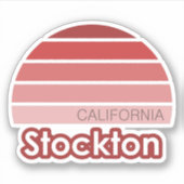 Stockton California Sticker (Voorkant)