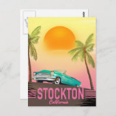 Stockton California USA Briefkaart (Voorkant / Achterkant)