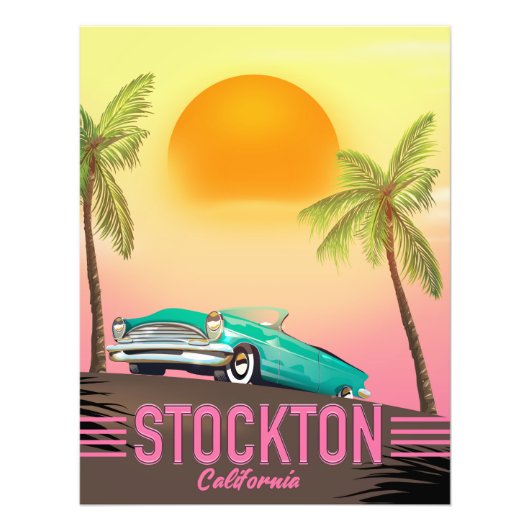 Stockton California USA Foto Afdruk (Voorkant)