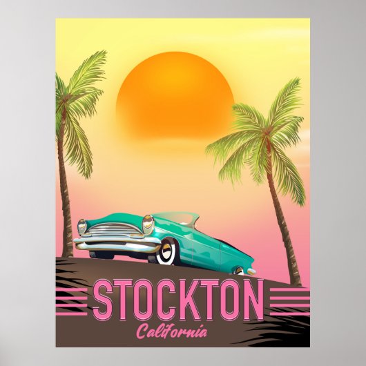 Stockton California USA Poster (Voorkant)